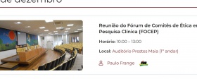 Hoje - reunião do Focep
